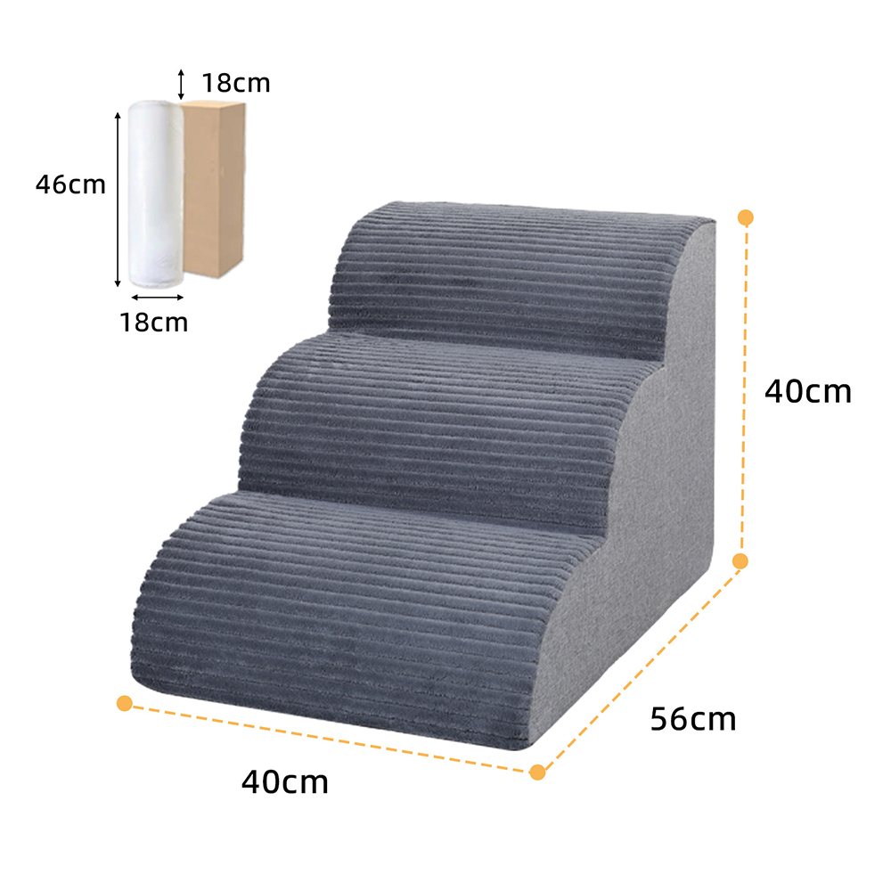 灰色のペット用階段